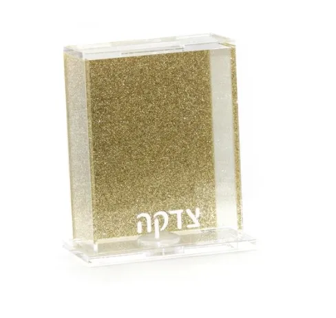 Factory Customization Jewish Acrylic Tzedakah Box Judaica Lucite Pushka Charity Donation Box