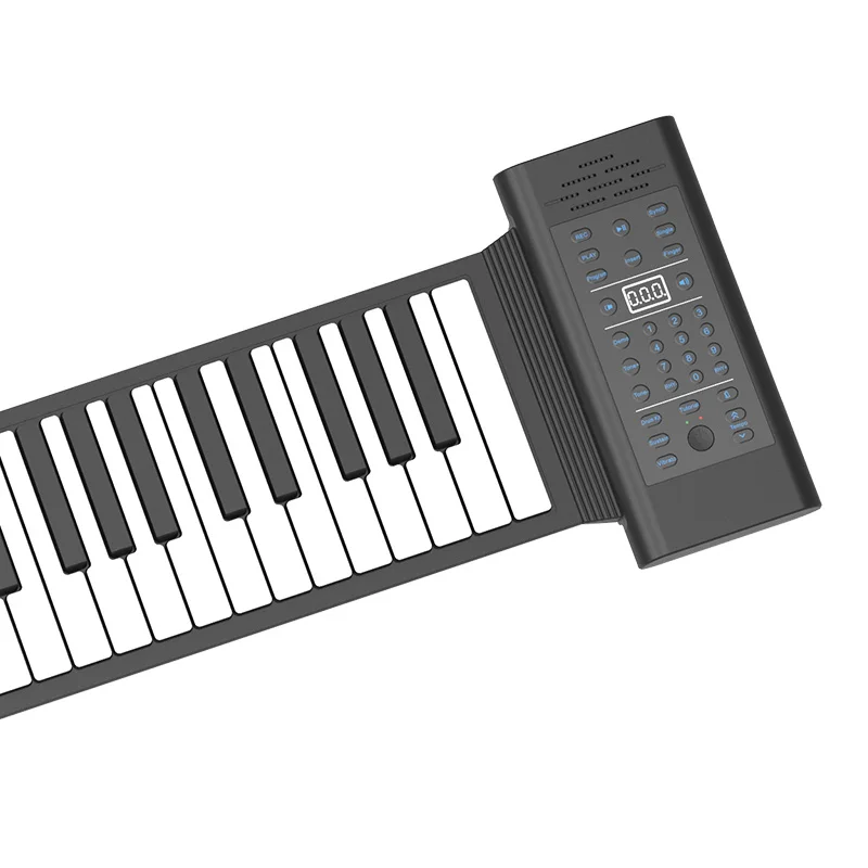PB61 61 Keys USB Flexible Roll up Piano Electronic Foldable Keyboard