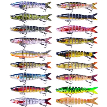 For Multi-Section Stainless Steel Live Bait 18g Bagged Sinking Lure 8-Section Export Hot-Selling Fishing Gear Wholesale – Lure – view 4