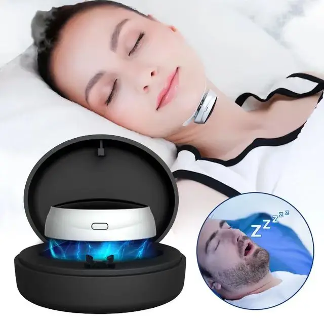 Electric Smart Pulse Stop Snore Portable Comfortable Sleep Well Snoring Stop