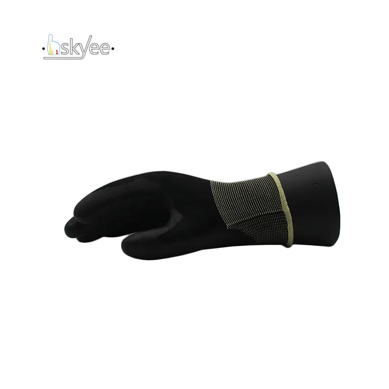 SKYEE ANSI 13-игла с полностью ориентированной нитью, покрытая Полиуретаном Устойчивый К Проколам перемещение перчатки с ручкой для строительства