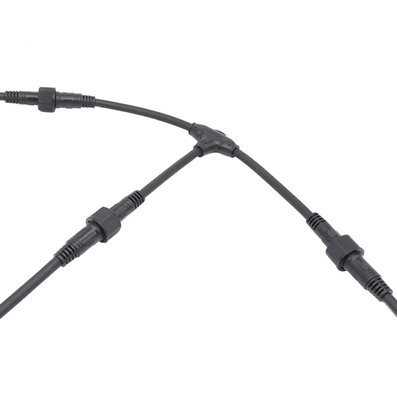 Кабельное решение AOHUA под заказ мужской женский водонепроницаемый Т-образный 3-контактный разъем