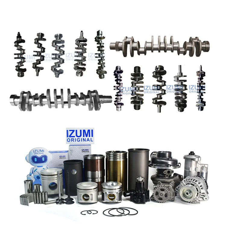 IZUMI ORIGINAL P180 Crankshaft High Quality Diesel Engine Parts For Doosan