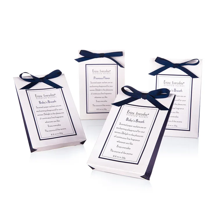 product high end customizable fragrance solid paper pouch scented sachets air freshener home decoration-3