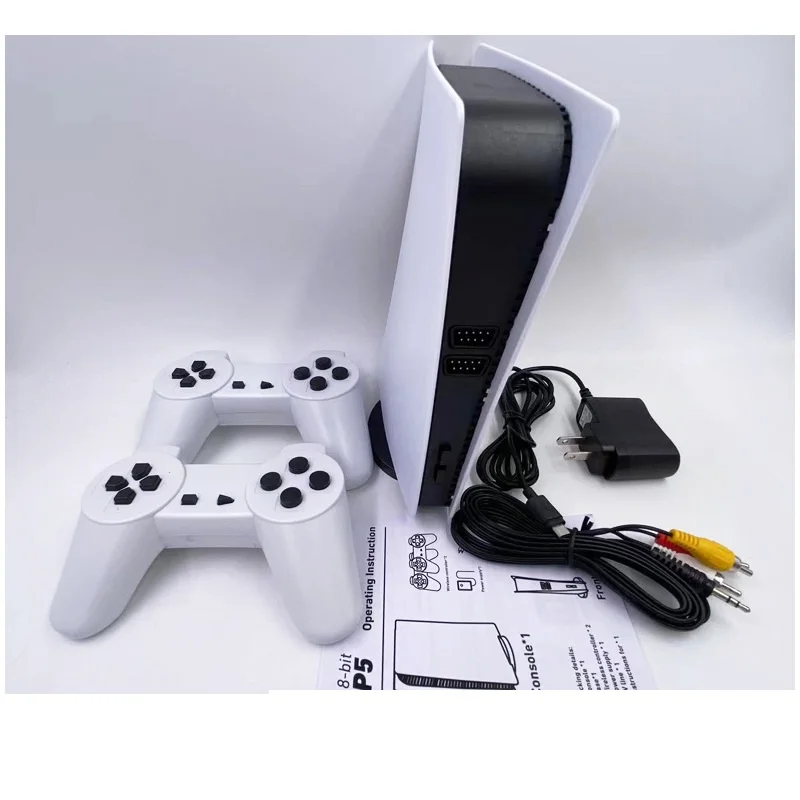 PS5 8bit Retro TV Game Console - 1280 Games & Wireless Controller