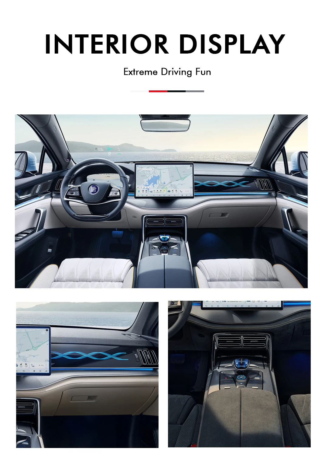 2024 BYD TANG EV New Electric SUV Car with 730KM Range Automatic Gear Box Light Interior Rear Camera details