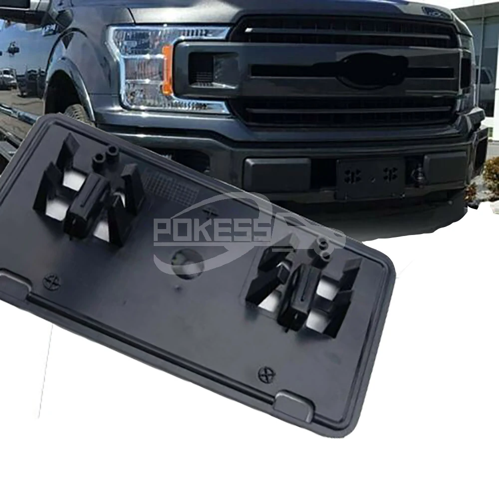 POKESS Car License Plate Frame JL3Z17A385BA Front License Plate for Fo... — 4
