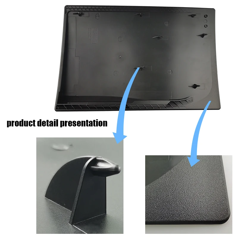Data Frog Black Face Plate for PS5 Console Accessories for PS5 Panels for Playstation 5 Console Disk Edition Cover