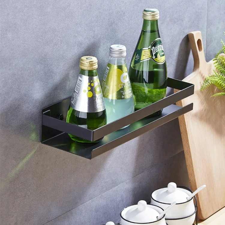 Bathroom Wall Shelf 20-40Cm Modern Matte Black Bathroom Kitchen Shower  Shelf 20Cm