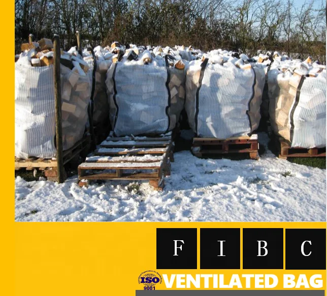 1 Ton pp Woven Bulk Fibc Jumbo Bag Cement Ton Pack Price 20ft Container Flexible Bag Plastic Bags for Firewood 1 Ton Vented