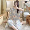 Blue Red Floral