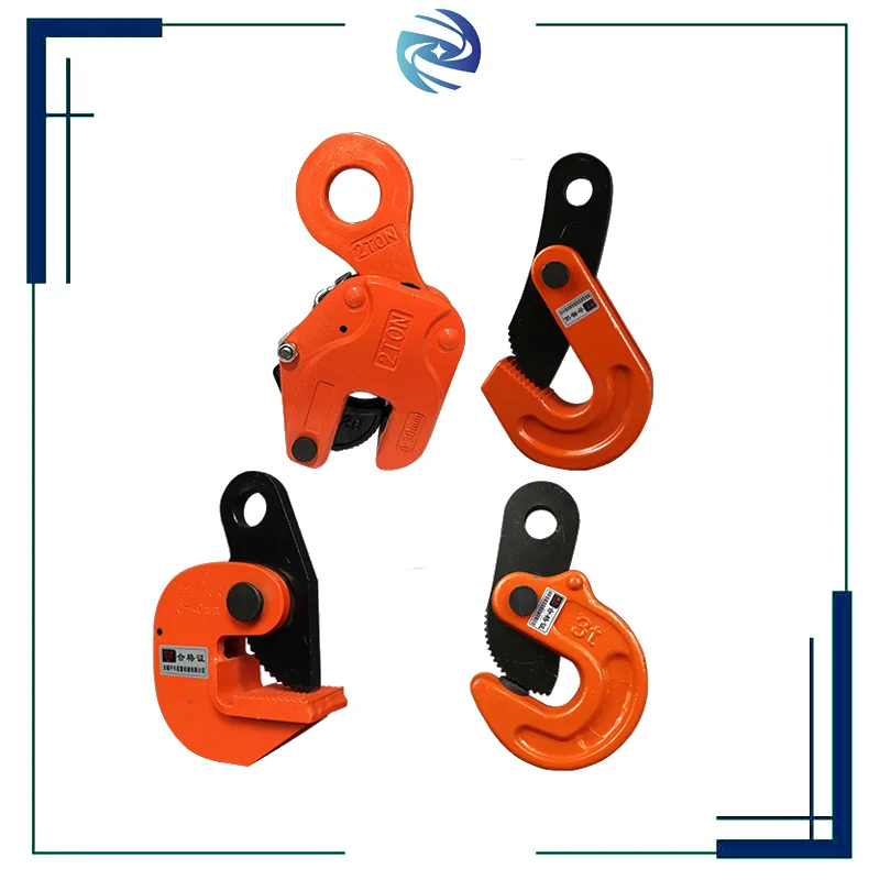 L Type 1-10 Ton Plate Clamp Versatile Vertical Steel Clamp for Assembly of Sheet Metal with Automatic Safety Mechanism
