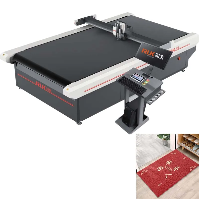 RUK Textile Fabric Cutting Machine Auto Feeding System Fabric Cutting Table for Pvc Cutter