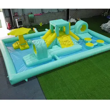 Commercial 18 OZ Pvc Soft Play Equipment Water Park Outdoor Inflatable Obstacle Course Toddler Colorful Bounce House