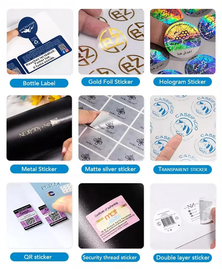 Eco-friendly Custom Recyclable Laser Hologram Digital Label Holographic Packaging Label Anti-counterfeiting Sticker Manufacturer