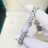 Argent, largeur 8 mm, une rangée de pierres.
