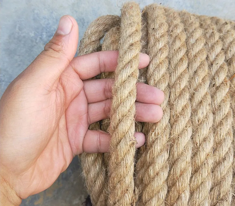 Factory Direct Thickness Natural Jute Rope Twisted Manila Rope Hemp