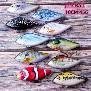 10CM 45G Hard Sinking Fishing Lures Crank Baits Pike Bait Crank Jerk Bait Minnow Plastic Hard Fishing Lures – Minnow – view 2