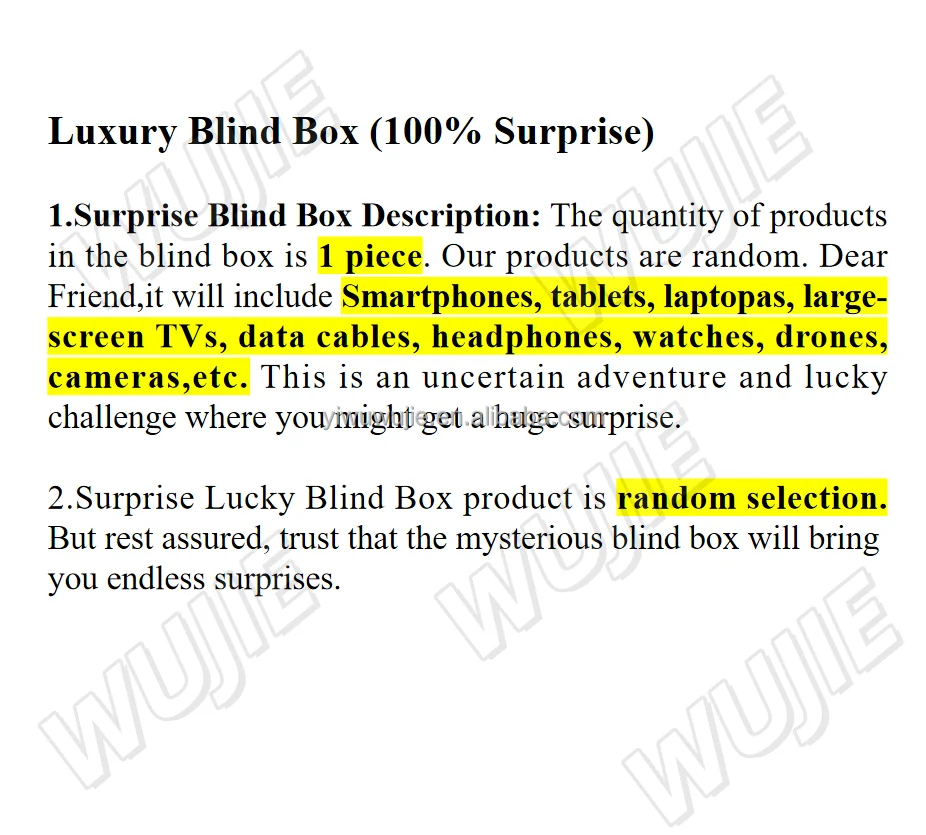Mistery Box Electronics Long Worth 2026 New Festival Lucky Mystery Box ...