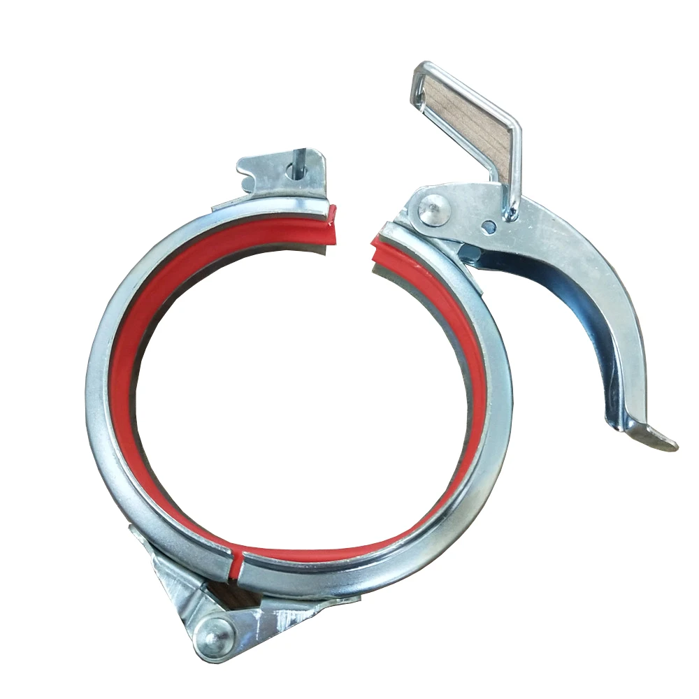 Quick Release Rapid Lock Duct Ring Clamp 80-600mm OEM Dust Collection Pipe  Fittings