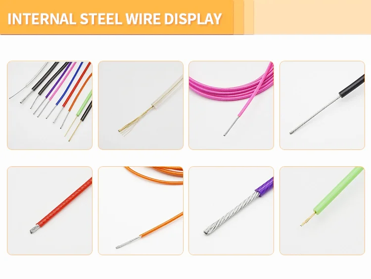 Stainless Steel Wire Rope Coated PVC Nylon Vinyl Coated Wire Rope