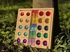 3-piece acrylic rainbow gemstone building blocks 1.6kg