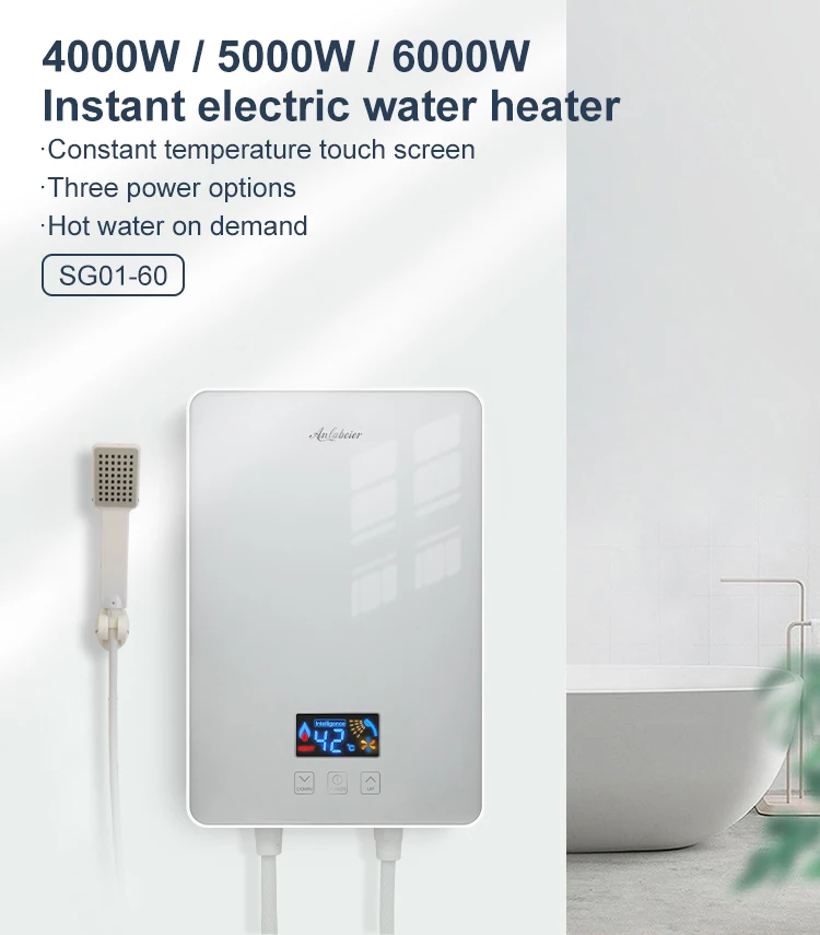 Electric instant water heater - 72486B - ELDOMINVEST LTD - wall-mounted /  vertical / residential