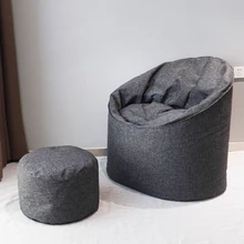 Soft Memory Cotton Large Round Beanbag Cover Living Room Giant Game Bean Bag Sofa Chairs