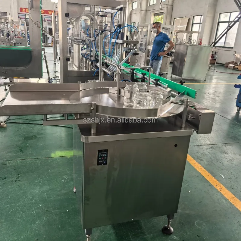 Automatic Food Bottles and Jars Filling and Capping Line for Chili Sauce, Honey, Ketchup, Peanut Butter, Jam supplier