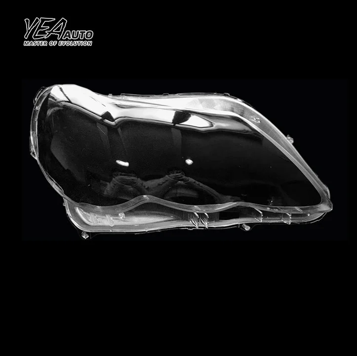 YEA AUTO Car headlight cover lens glass for toyota reiz lens cover 2005 - 2009 PC lampshade clear shell