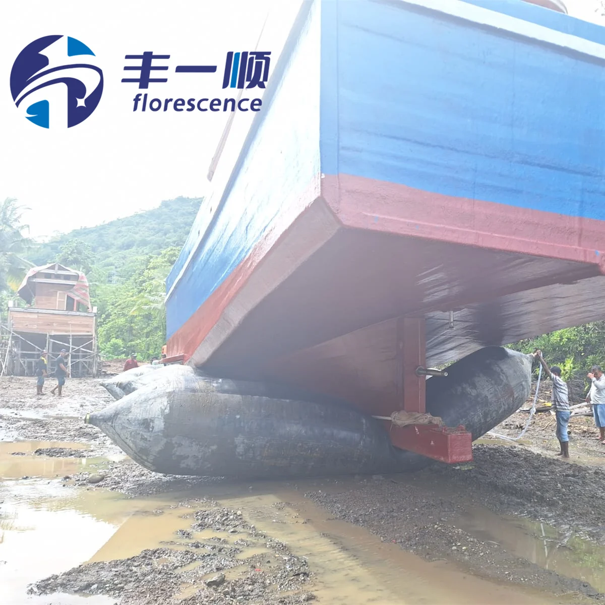 Slipway Balloon Docking Rubber Ship Launching Marine Airbag Marine Airbags for Boat