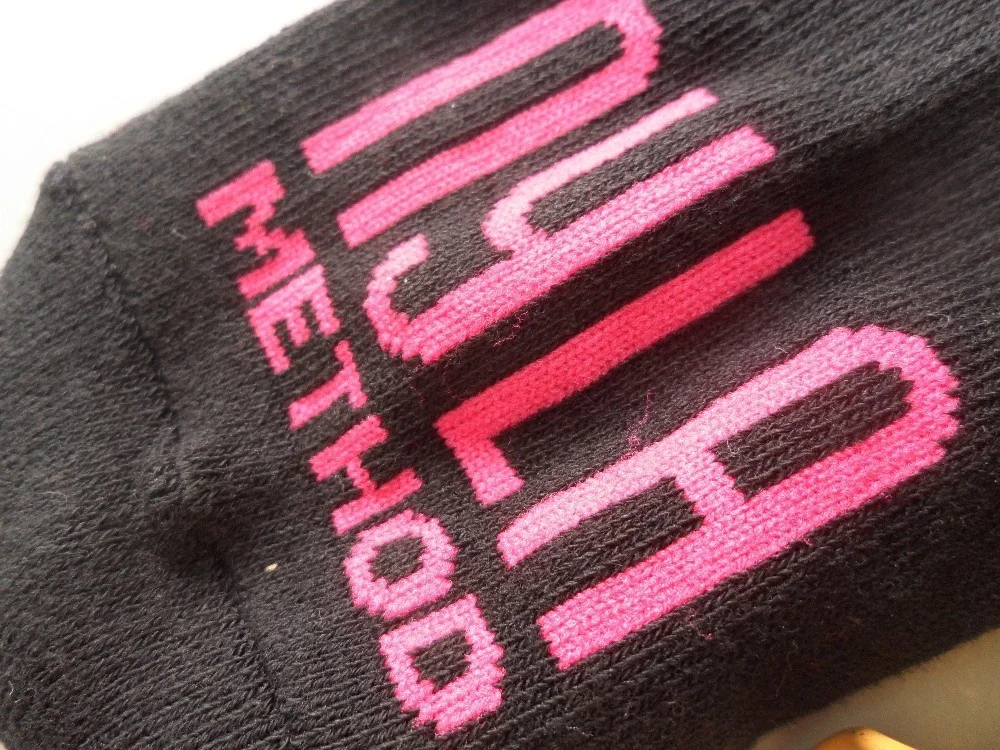 Custom Text Non Slip PVC Grips Sole Sock Cotton Non Skid Ankle Socks Pilates Barre Yoga Workout Sticky Bottom Socks