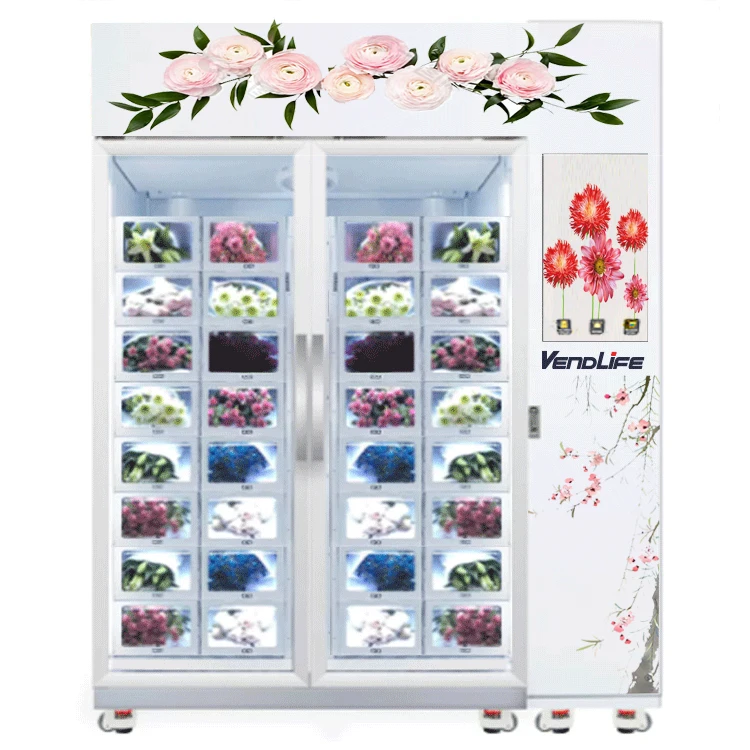 Distributeur de fleurs Boîte de refroidissement Vendlife distributeur automatique intelligent