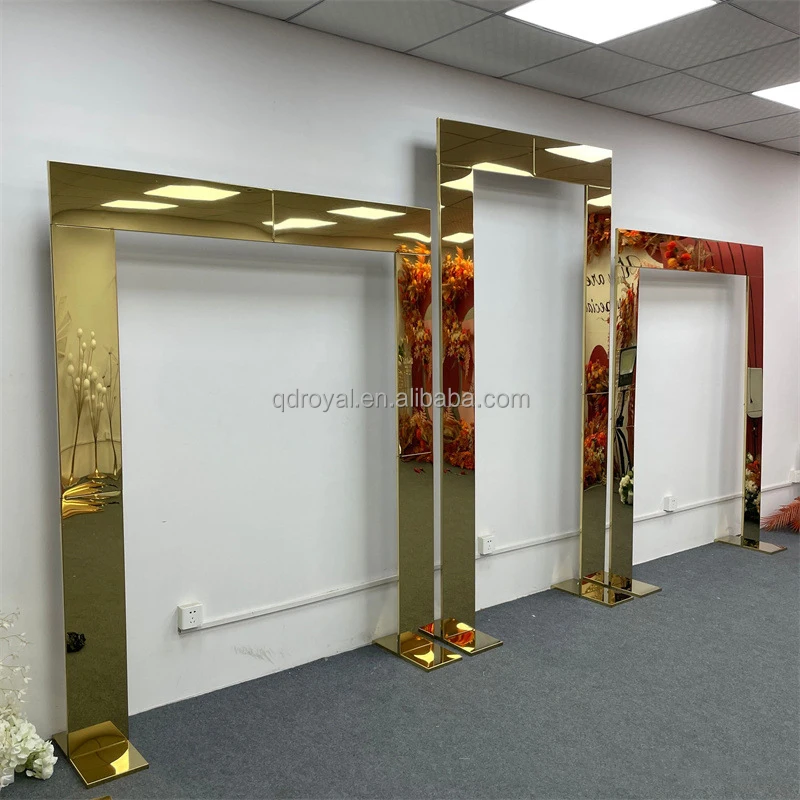Wedding Arch With PVC and Metal Artificial Flower Entrance Arch for Wedding Decoration
