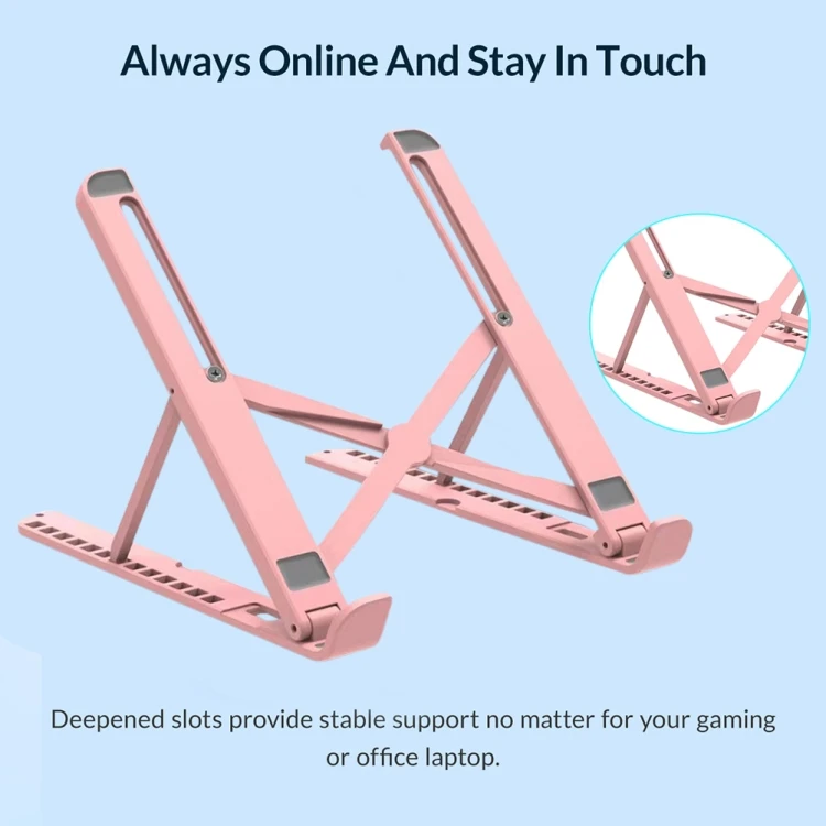 Factory Price 2 in 1 ABS Laptop Mobile Phone Stand Heightening Cooling Stand Adjustable Laptop Stand