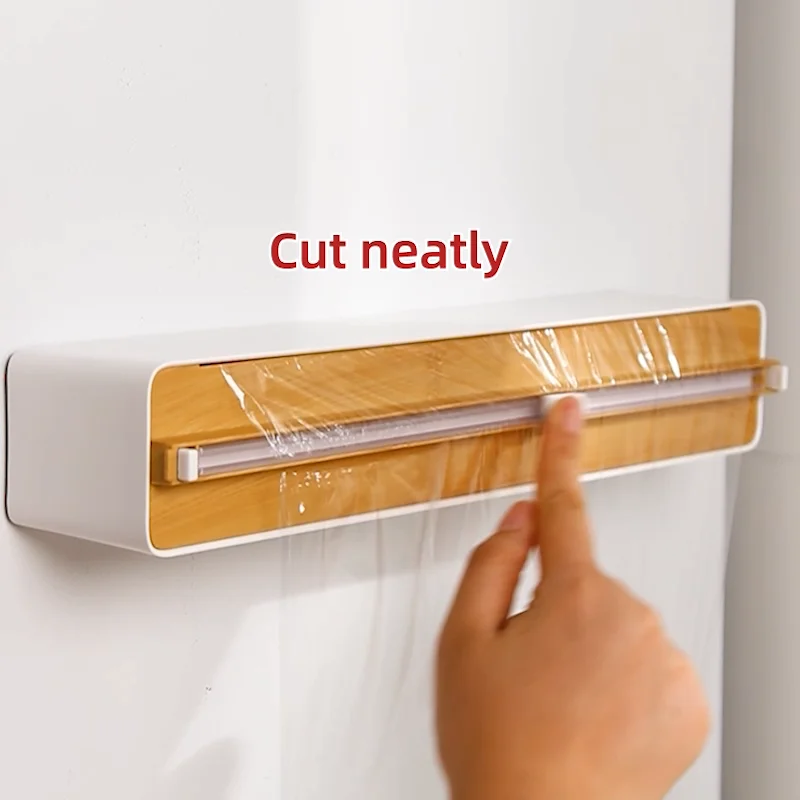 Yushijia Modern Design Wall Mount Cling Wrap Dispenser Cutter