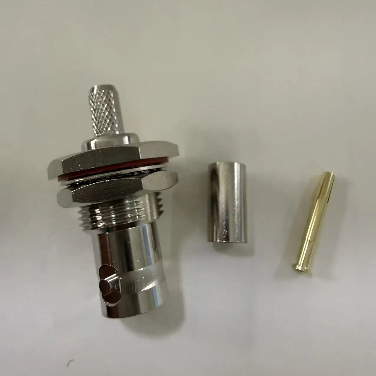 product large hexagon bnc c ky3 rf coaxial connector bnc female connector for rg58 rg142 coaxial cable-1