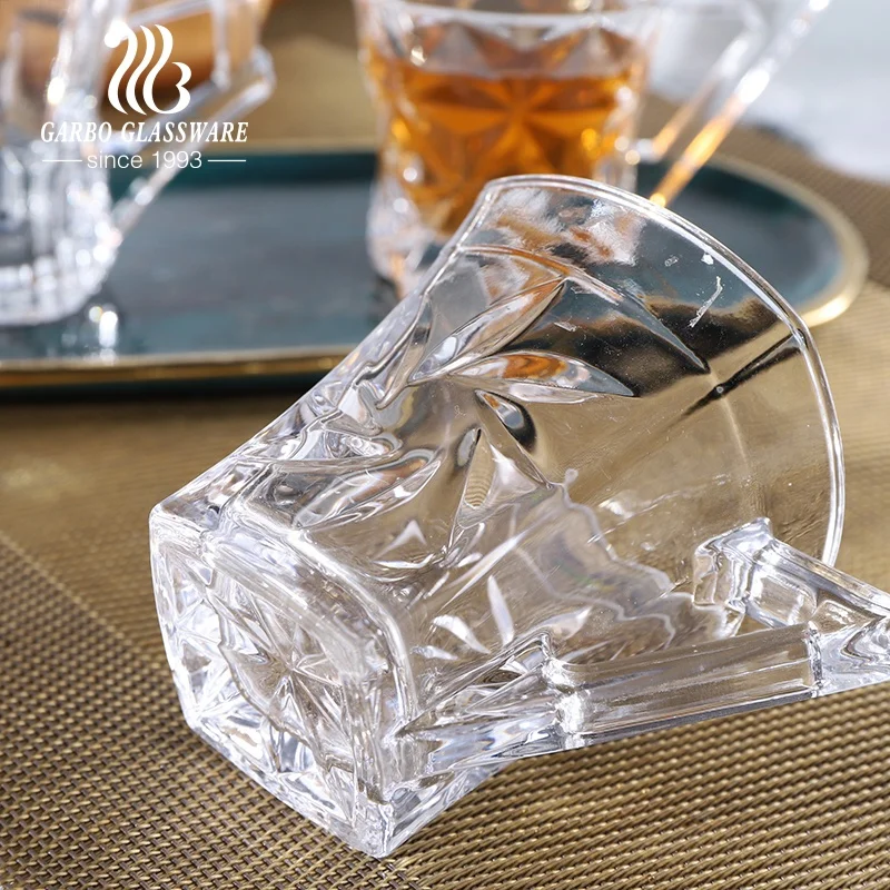 wholesale high-white crystal square glass water