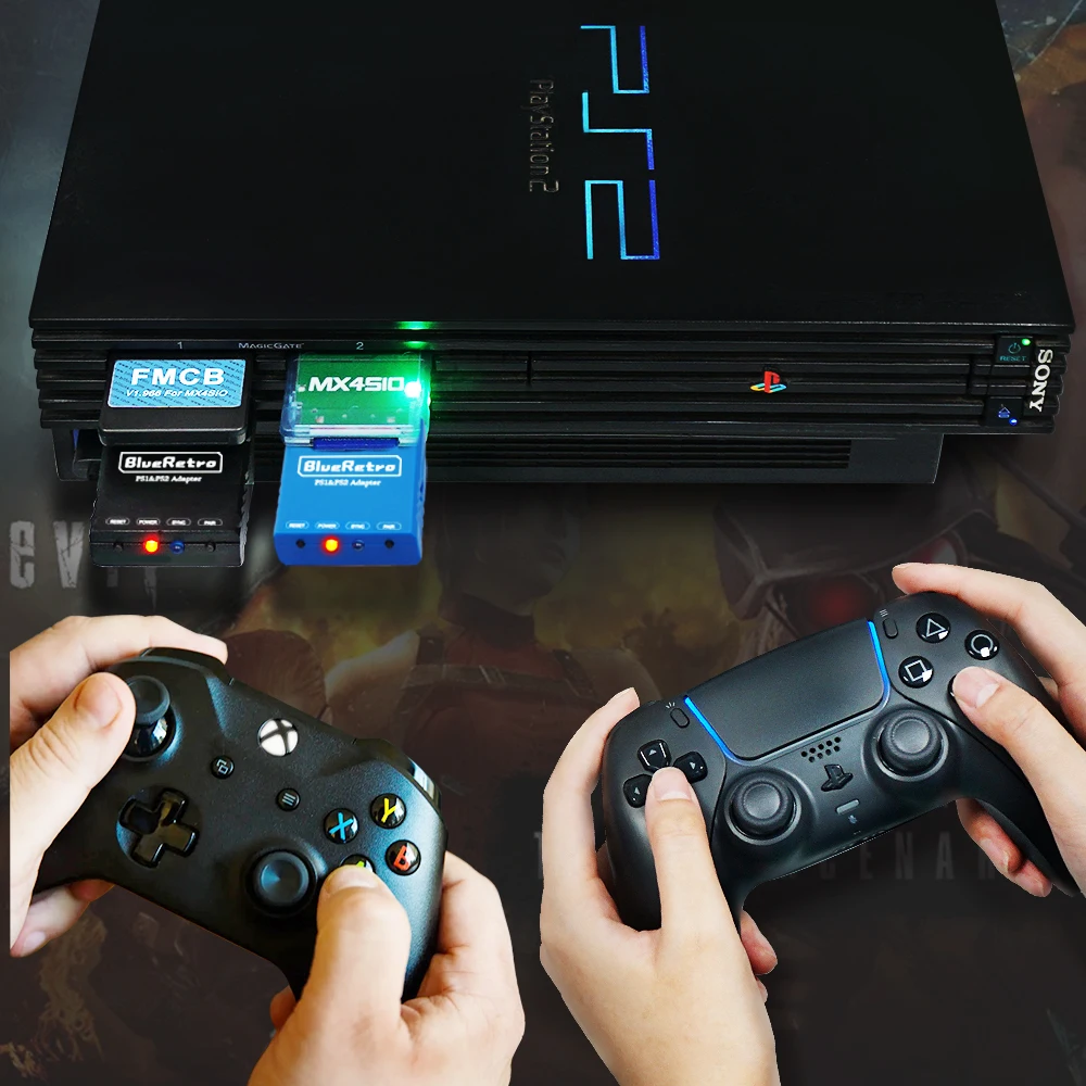 Blueretro PS2 Bluetooth Controller Adapter - Wireless Fun