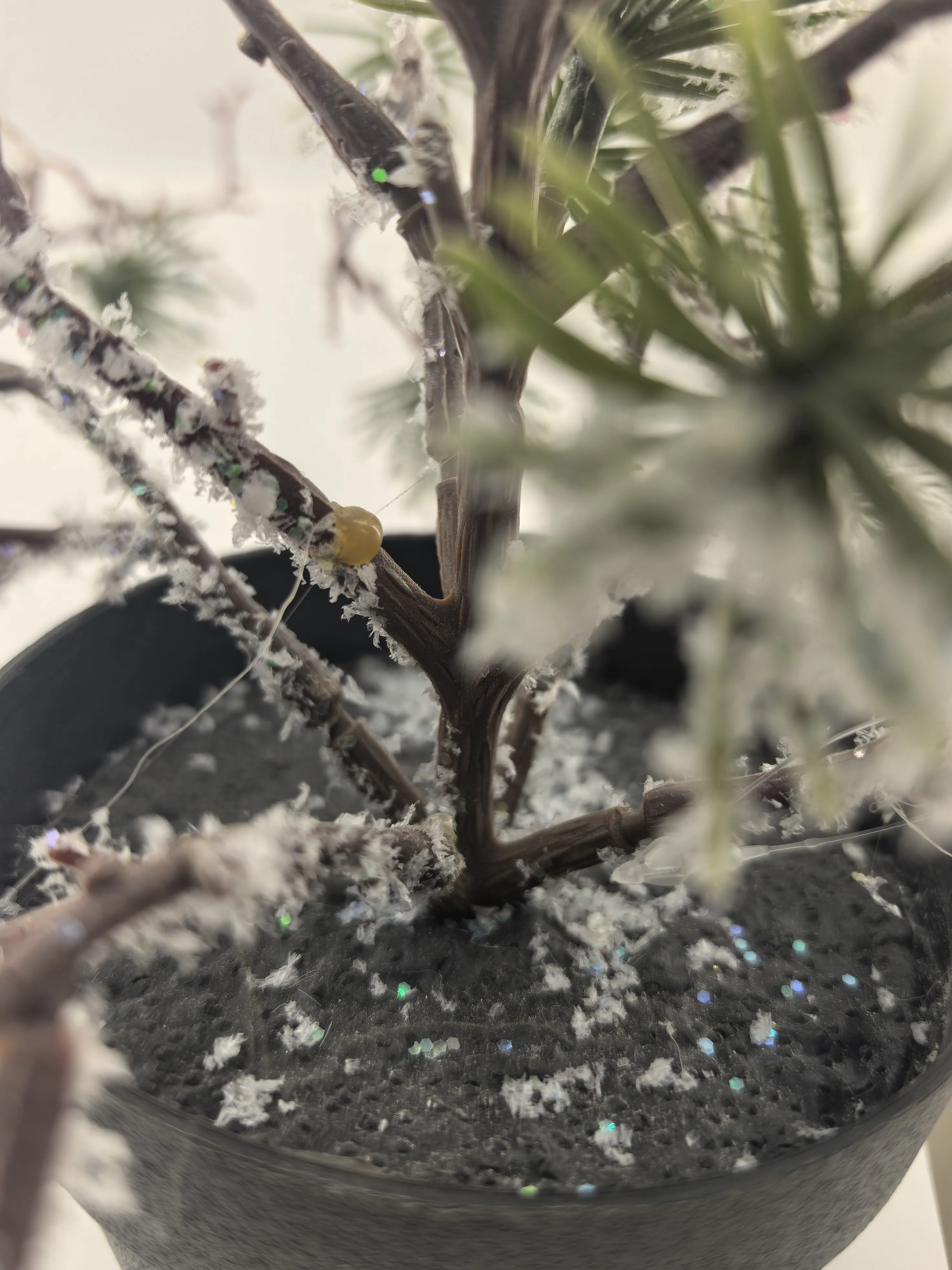 Красивая Снежинка искусственное растение 43 см высотой для элегантного декора интерьера дома Очаровательная