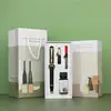 Stylo plume noir + accessoires plume dissimulée