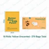 18 rolls-270 bags-650g box
