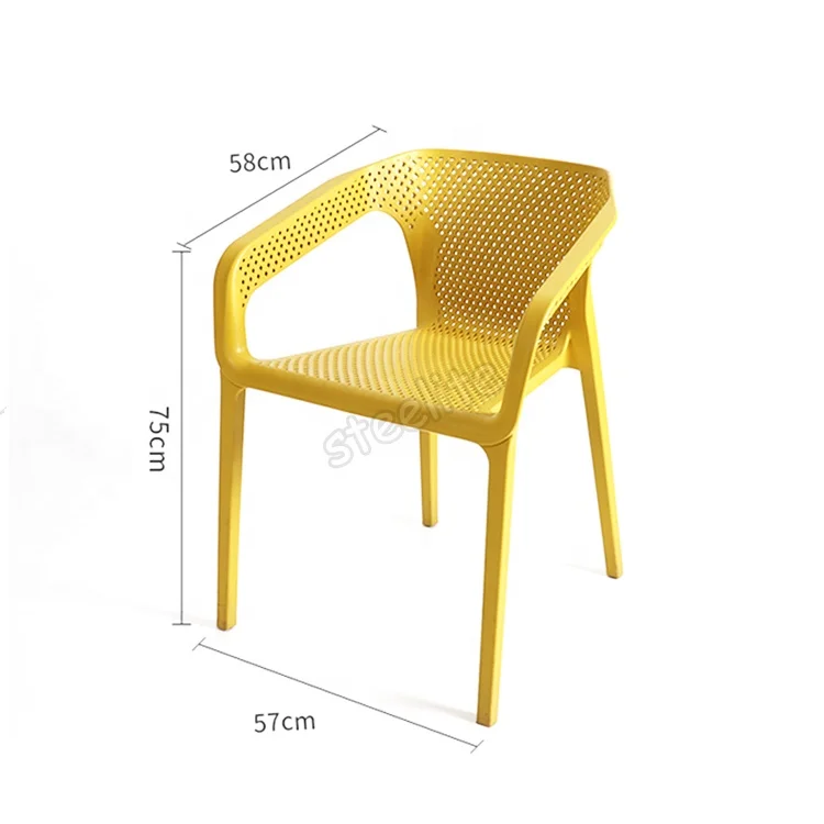 
Оптовая продажа, складной пластиковый стул steelite, Штабелируемый садовый уличный стул, пластиковые стулья для кафе с расслабляющим креслом 