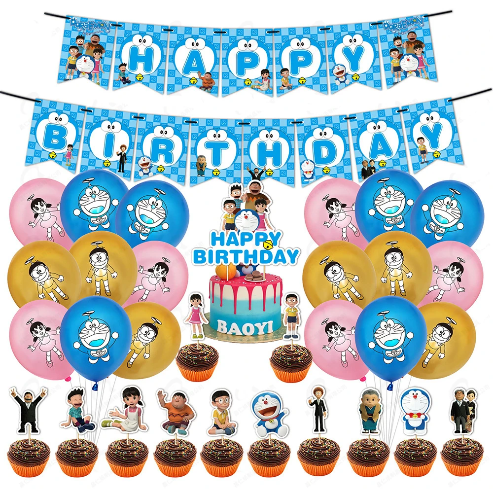 Naruto Anime Themed Birthday Party Decorations Kit 34 Pcs Party Supplies  Banner Balloons Cake Cupcake Toppers Set  Fruugo IE