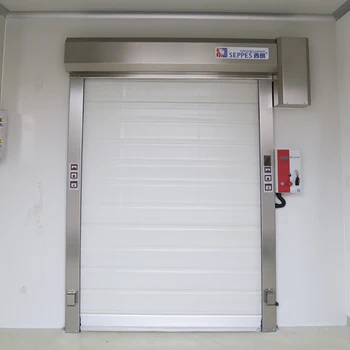 Modern Design Rapid Industrial Cold Storage Door PVC Plastic with Thermal Insulation Manufacturing Factories Finished Surface