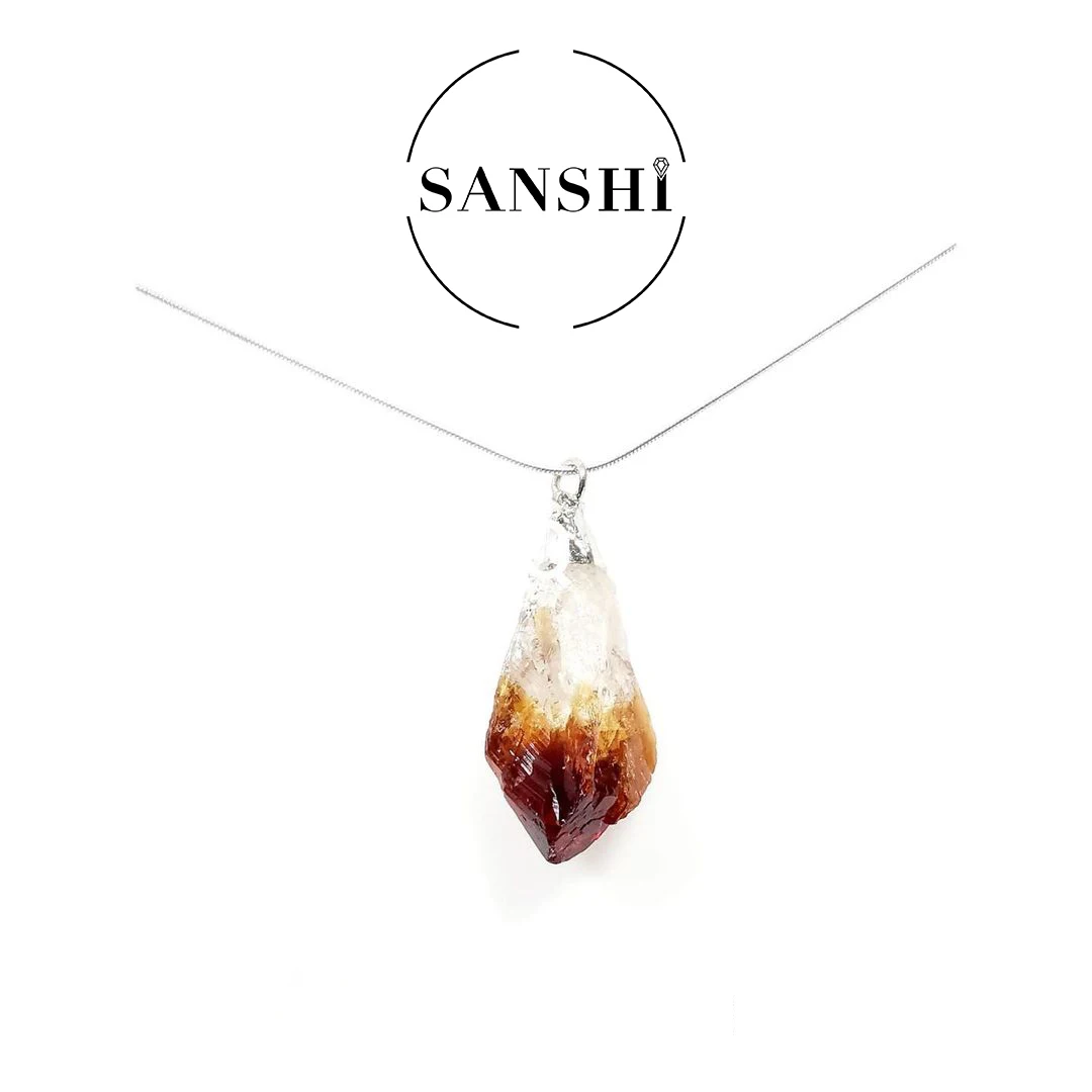 Natural Crystal Pendant,Citrine Pendant 
