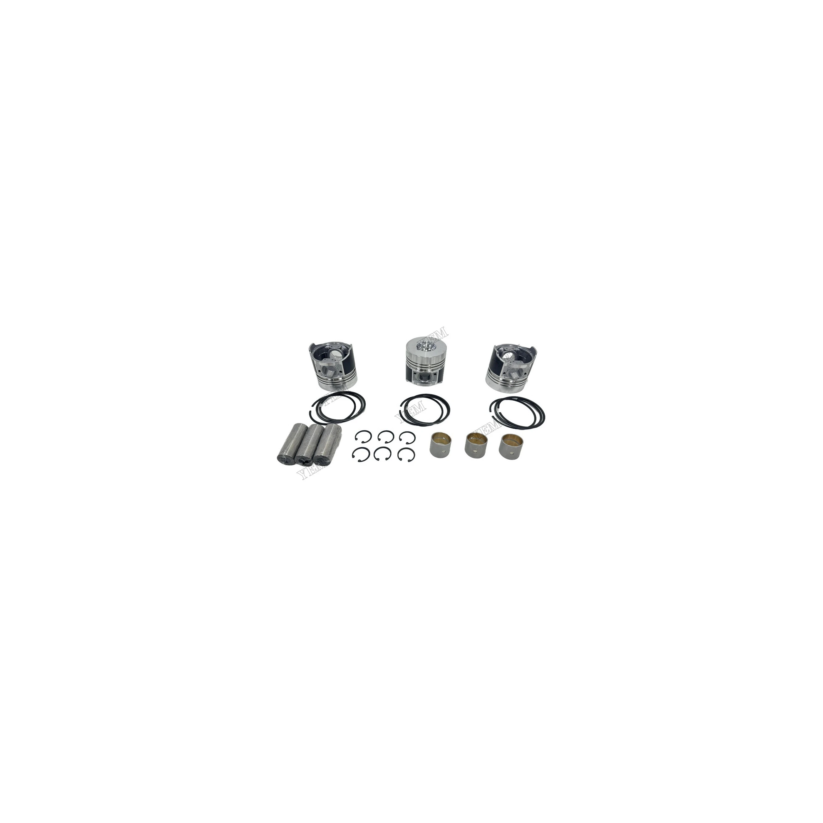 Cylinder Piston Kit With Piston Ring Compatible for Kubota D3200 Engine Parts With Warranty