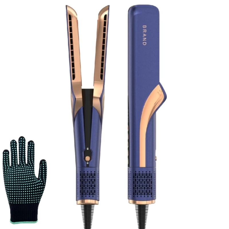 Negative Ion Hiar Straightener September Hot air Styler Iron Function One Step 2 in 1 Hot Hair Styler for Salon