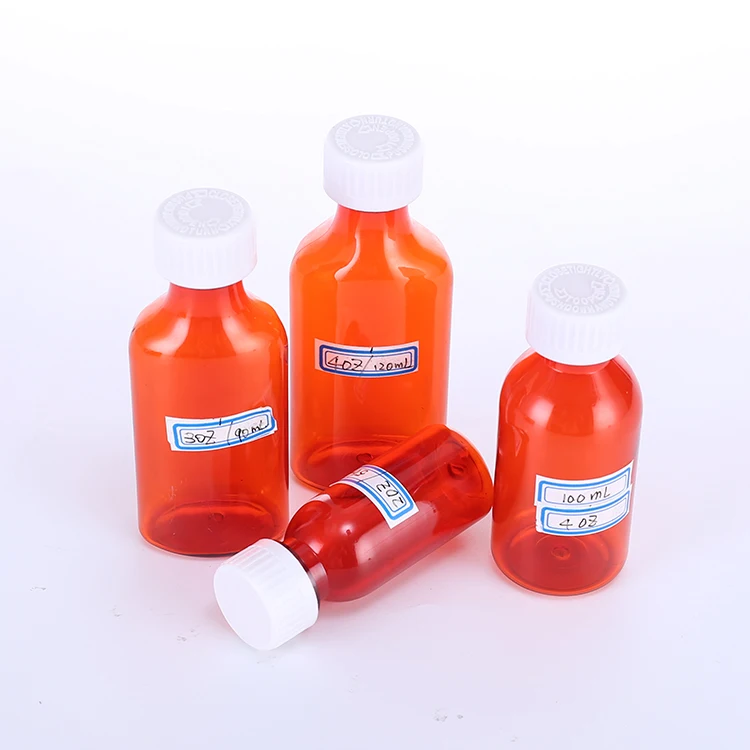 OEM 1OZ 2OZ 3OZ 4OZ 6OZ 8OZ 16OZ Pharmacy Plastic Oval Bottles