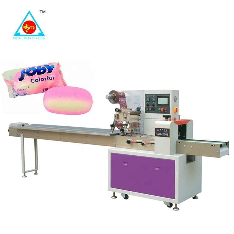 Tissue Paper Soap Packing Machine Chocolate bar Bread Packaging Machine Automatic Flow Pack Horizontal Wrapping Machine